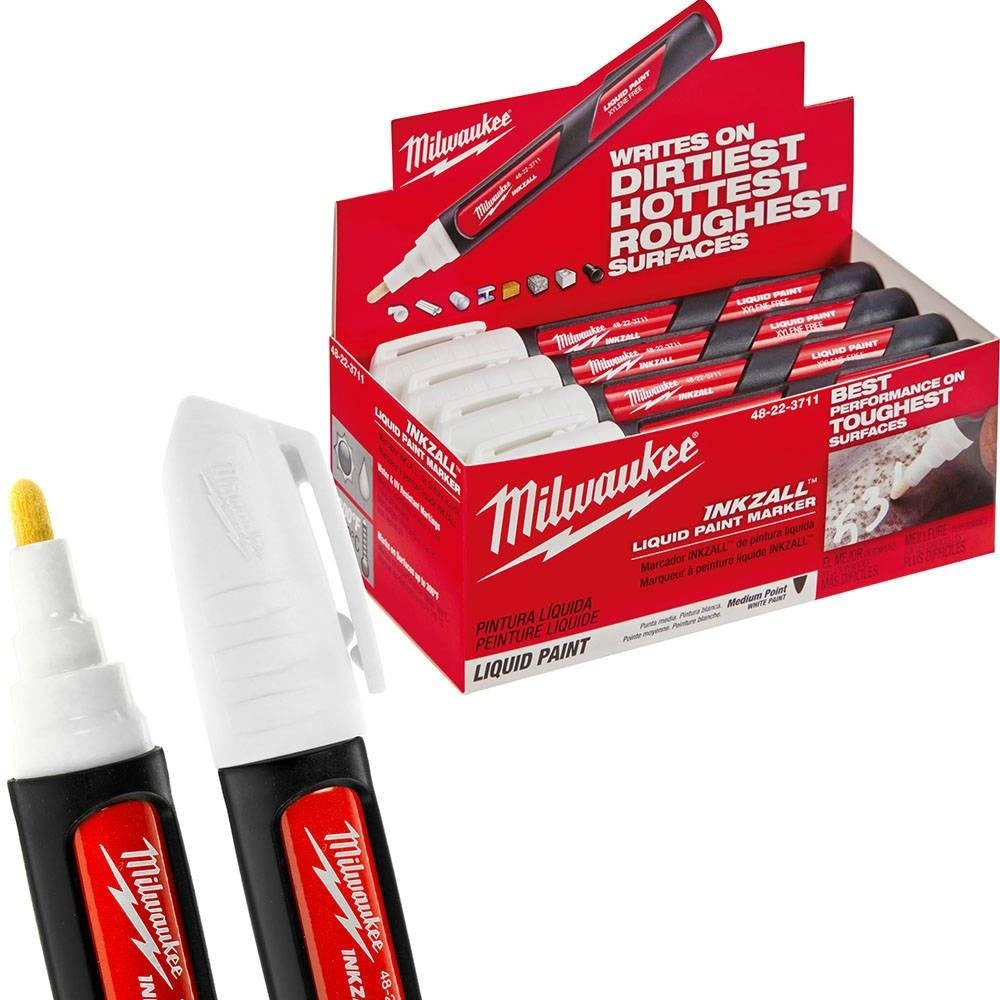 Milwaukee 48-22-3711 INKZALL White Paint Marker