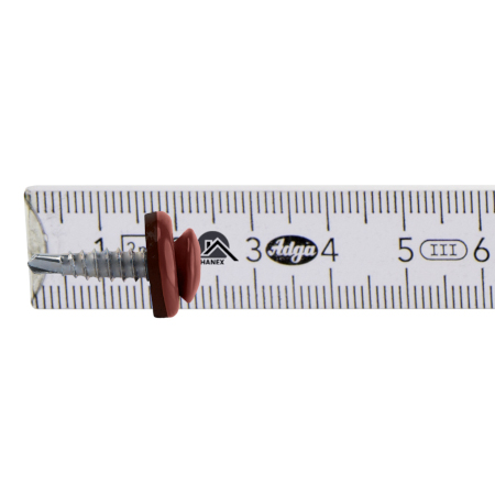 Wkręty farmerskie TORX 4,8×20 mm RAL 3009 250 szt do blachy Etanco GTF 02P